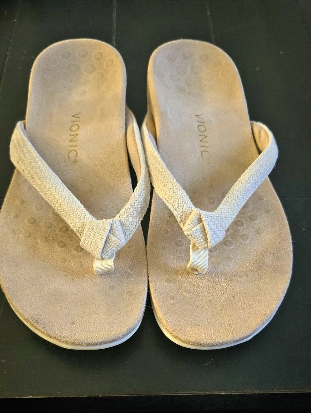Vionic Tide II Toe Post Sandal Beige